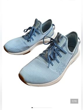 New Balance Nergize sneakers lightweight slip on + laced sky blue 9.5